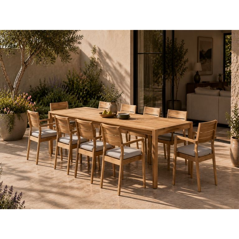Juego de Comedor de Madera Ataman 10 Personas