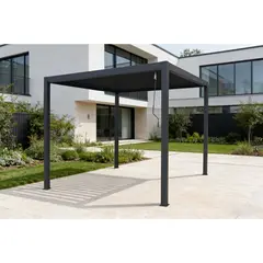 JUST HOME COLLECTION - Pérgola de Aluminio Slats Metal 3 x 3 m