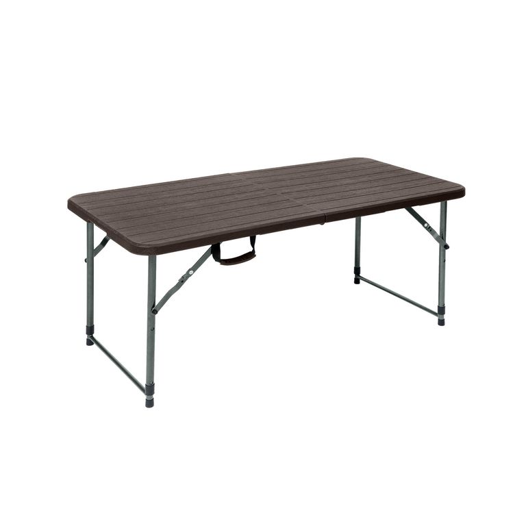 Mesa Plegable 120 cm 3 Alturas Madera