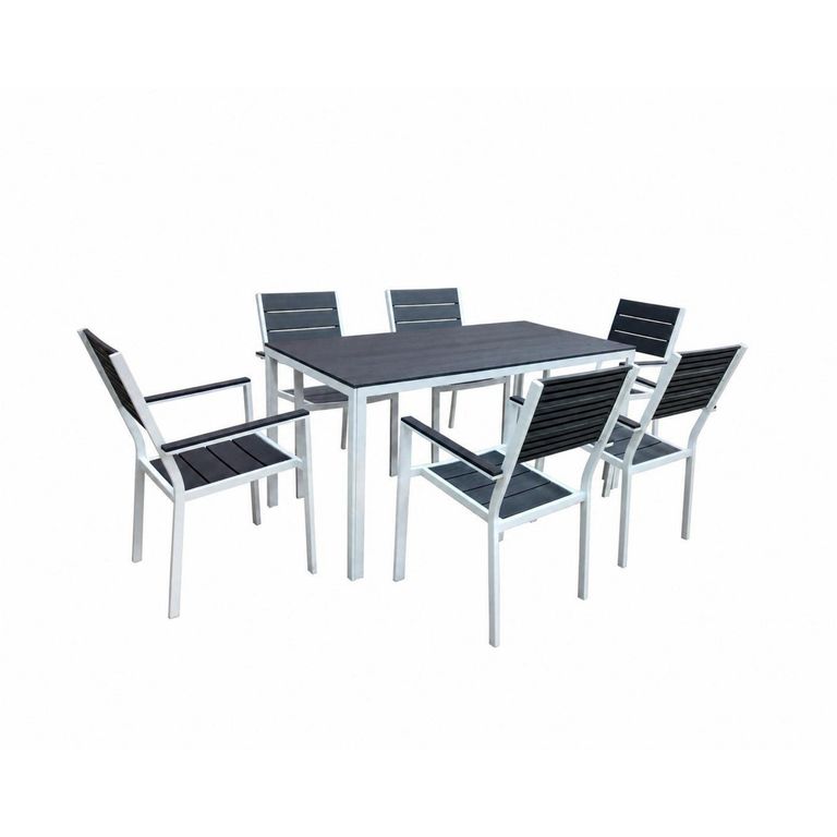 Juego de Comedor de Metal Frank 6 Personas