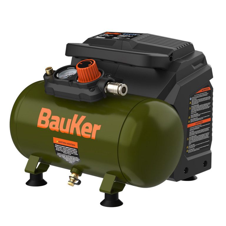Compresor de Aire 6Lt Bauker