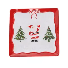 DEAR SANTA - Plato Cuadrado Navideño