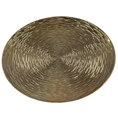 DEAR SANTA - Plato Base Relieve Dorado