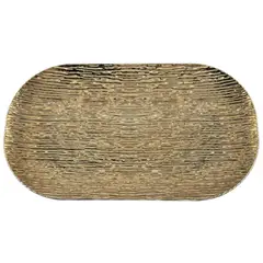 DEAR SANTA - Plato Dorado 43x25x2.5cm