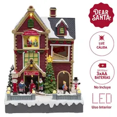 DEAR SANTA - Villa Casa Musical LED 25.5cm