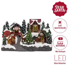 DEAR SANTA - Villa Iluminada Musical 33.5cm