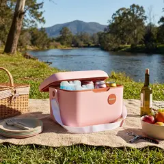 KLIMBER - Nevera Retro 19 L Rosada