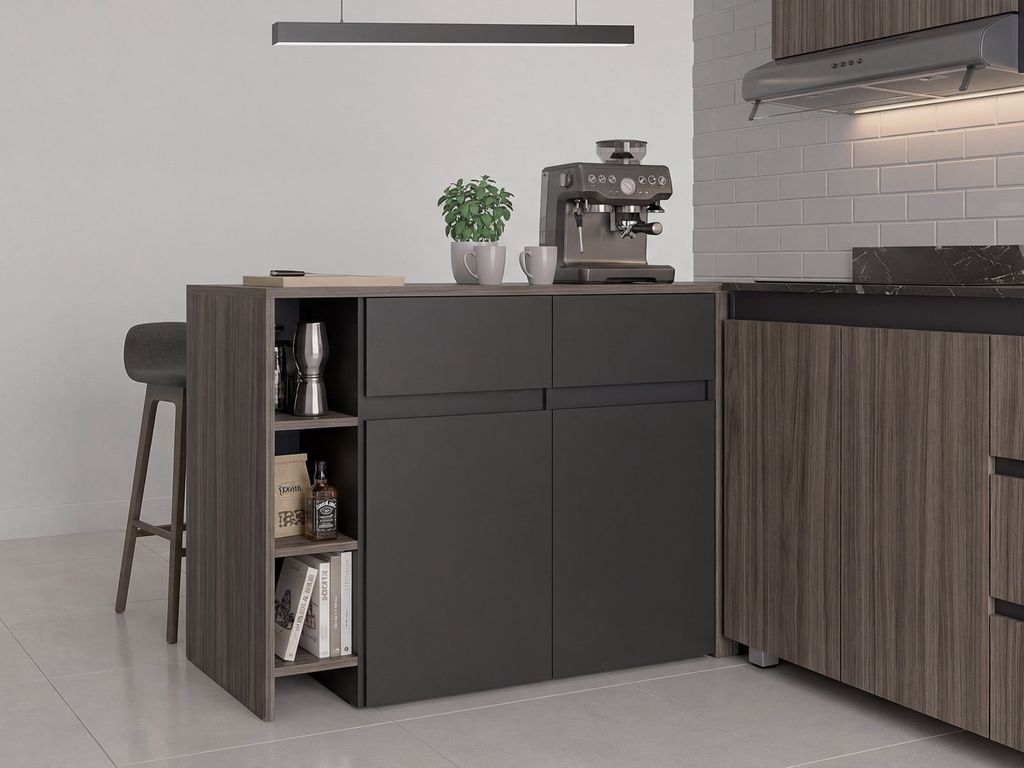 Barra Isla de Cocina Vimo Avellana 140cm