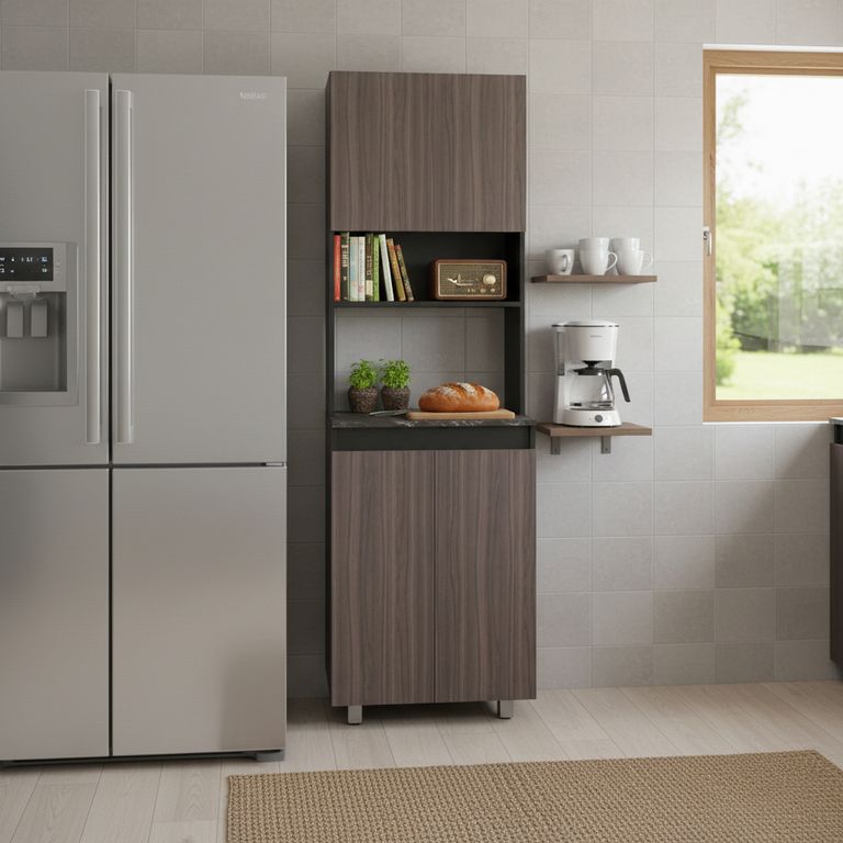 Mueble de Cocina Torre Microondas Vimo Avellana 60cm