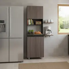 JUST HOME COLLECTION - Mueble de Cocina Torre Microondas Vimo Avellana 60cm