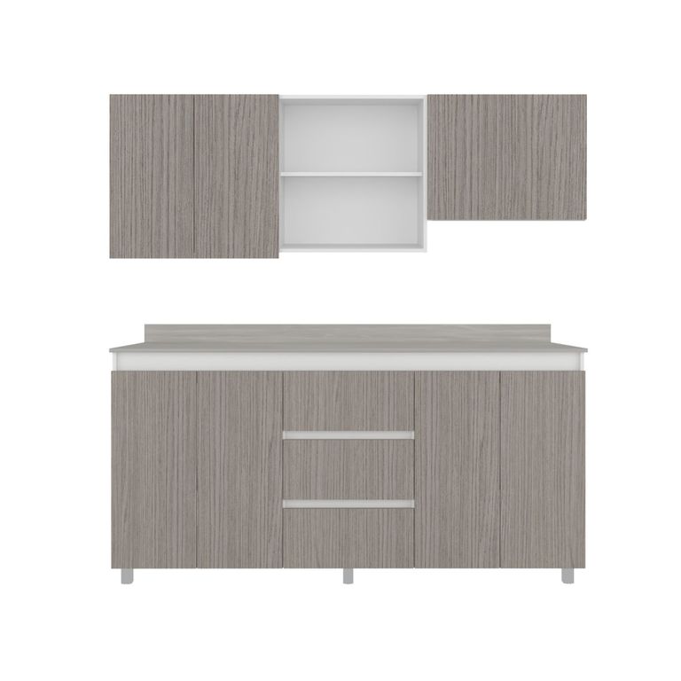 Combo Mueble de Cocina Vimo Positano 180cm (Modulo Superior + Inferior)