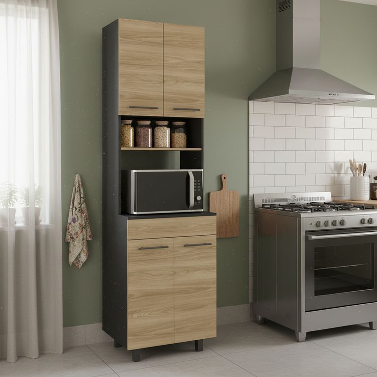 Mueble de Cocina Torre Microondas Luna 60cm
