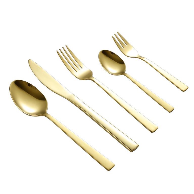 Juego de cubiertos 20 Piezas Color Dorado o Plateado