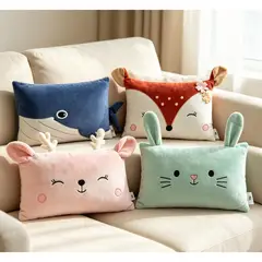 JUST HOME COLLECTION - Cojín Infantil Animales Surtido 50x35cm