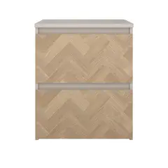 TVILUM - Velador Maise 2 Cajones