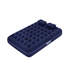 Bestway - Colchón Inflable Queen Set Inflador + 2 Almohadas